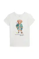 Bavlněné tričko Polo Ralph Lauren bílá barva, 313971122002