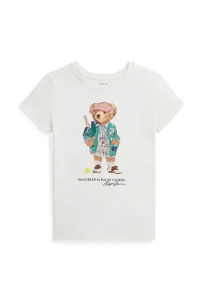 Bavlněné tričko Polo Ralph Lauren bílá barva, 313971122002