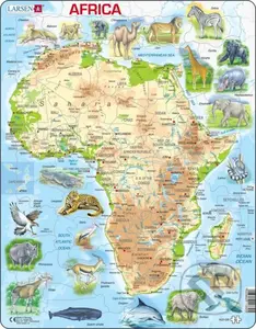 Afrika (A22-GB) - puzzle z kategorie Naučné puzzle