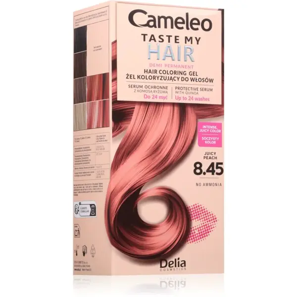 Delia Cosmetics Cameleo Taste My Hair semipermanentní barva na vlasy odstín 8.45 Juicy Peach 1 ks