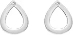 Hot Diamonds Stříbrné kapkové náušnice s pravými diamanty Amulets DE615