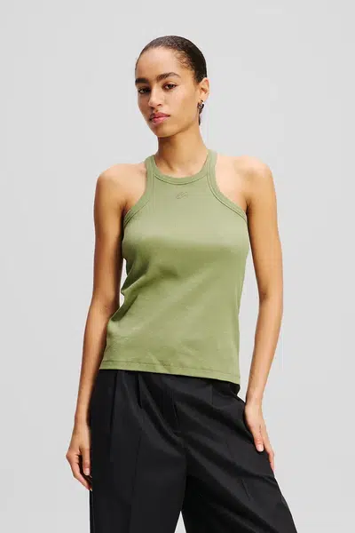 Top Karl Lagerfeld zelená barva, A2W17107