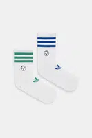 Ponožky adidas Originals Football CR 2-pack bílá barva, JW2986