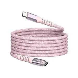 Verbatim 31853 USB kabel, USB C + USB C, 60W, 1.2m, magnetický, box, růžový