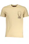 CAVALLI CLASS MEN'S SHORT SLEEVED T-SHIRT BEIGE