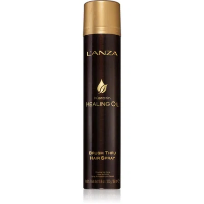 L'anza Keratin Healing Oil Brush Thru Spray ochranný sprej pro přirozenou fixaci a lesk vlasů 350 ml