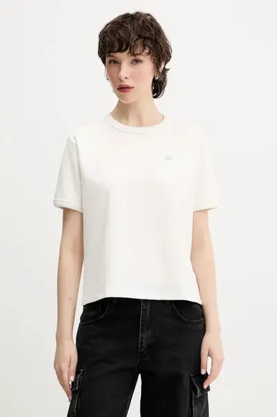 Tričko adidas Originals P Ess T-Shirt dámské, bílá barva, JW3654