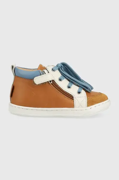 Dětské kožené polobotky Shoo Pom