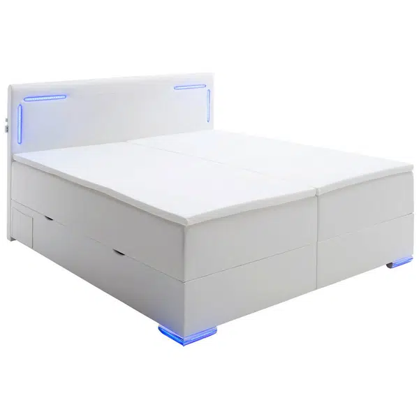 Xora POSTEL BOXSPRING, 160/200 cm, bílá