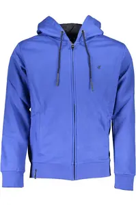 US GRAND POLO MEN'S BLUE ZIP SWEATSHIRT