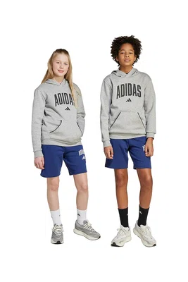 Dětské kraťasy adidas tmavomodrá barva, s potiskem, nastavitelný pas, JX6593
