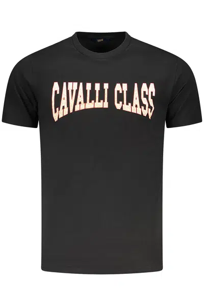 CAVALLI CLASS SHORT SLEEVE T-SHIRT MEN BLACK