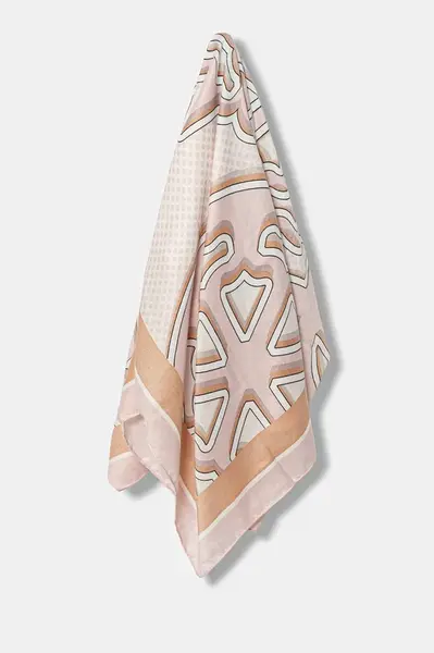 Šátek Guess KEFIAH dámský, růžová barva, AW5342 POL03