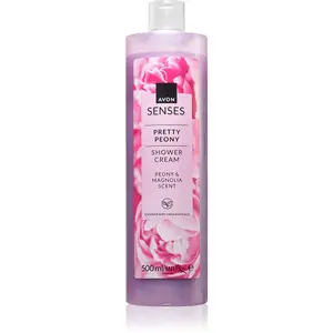 Avon Senses Pretty Peony & Magnolia jemný sprchový krém 500 ml