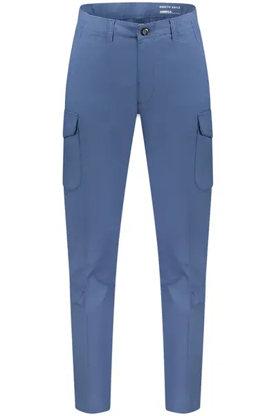 Modré pánské kapsáčové kalhoty