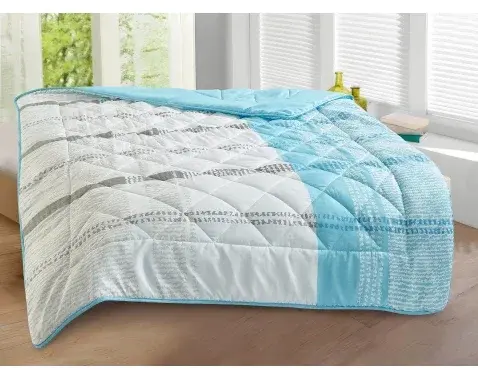 Letná prikrývka Sommer 140x200 cm, modro-biela%