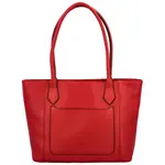 Dámska kožená kabelka cez rameno červená - Katana Peas