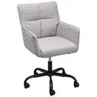 MID.YOU OTOČNÁ ŽIDLE, vzhled lnu, světle šedá