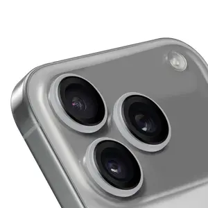 OBAL:ME ochrana čoček pro Apple iPhone 15 Pro/15 Pro Max, silver
