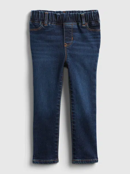 GAP Detské džínsy pull-on jeggings with stretch Modrá