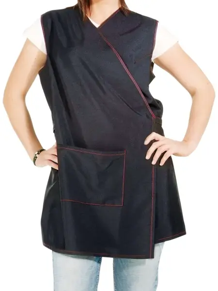 Kadernícka zástera na farbenie Colorist Sibel - čierna (5963782) + darček zadarmo