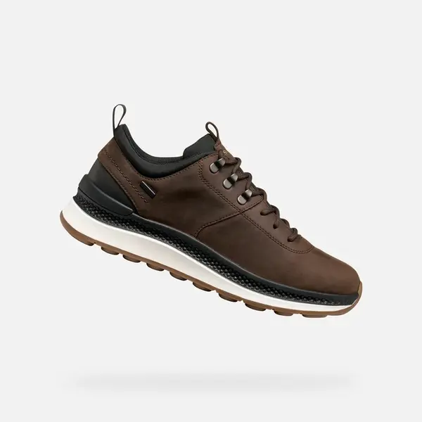 Tmavě hnědé pánské tenisky Geox Spherica Actif X2 - Pánské