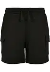 Boys' Organic Cargo Sweat Shorts - Black
