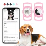 PawView inteligentná známka pre psy s držiakom Airtag - růžová