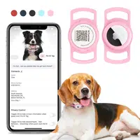 PawView inteligentná známka pre psy s držiakom Airtag - růžová