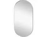 Nástenné zrkadlo Josie 50x100 cm, strieborné oválne%