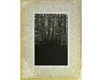 Fotorámik sklenený 10x15 cm, zlaté trblietavé bodky%