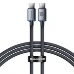 Kabel BASEUS Crystal Shine USB-C/USB-C 1,2m Black 100W