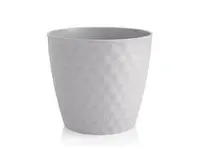 Květináč RUBY MAT 19cm bílý