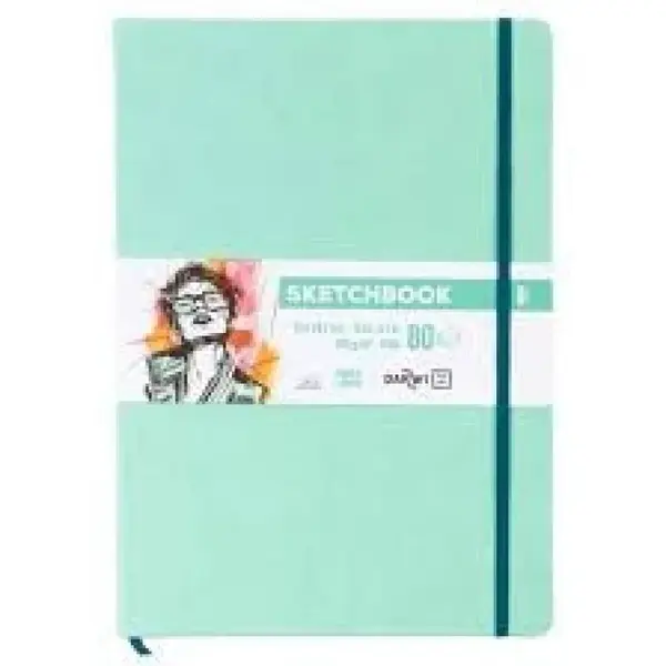 Sketchbook Darwi A4 Mint green