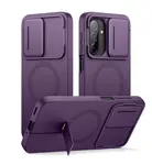 Suritch MagSafe Kickstand Camprotector obal Samsung Galaxy A17 / A26, fialový
