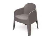 Židle zahradní MILANE 680x600x805mm - zemitě hnědá