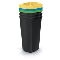 Koš odpadkový COMPACTA Q DROP SET černý 3x25l