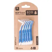 SOFTDENT ECO Mezizubní kartáček zahnutý 0,6 mm 10 ks