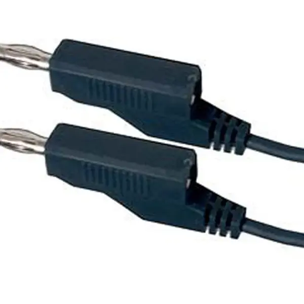 Kabel propojovací 0,35mm2/ 2m s banánky černý HADEX N534