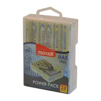 Baterie AAA (R03) alkalická MAXELL Power Pack 24ks