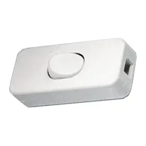 Vypínač mezišňůrový 250V/2A bílý HADEX