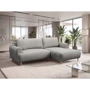 MID.YOU ROHOVÁ SEDAČKA, textil, šedá