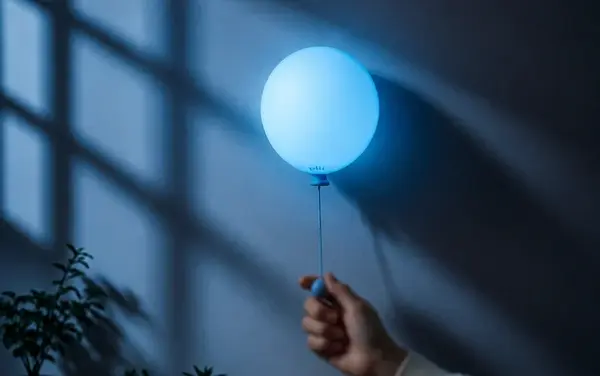 Nástěnná lampička Mimo Balloon, více variant - Gingko Varianta: nebesky modrá