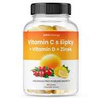 MOVIT ENERGY Vitamin C 1200 mg s šípky + vitamin D + zinek premium 90 tablet