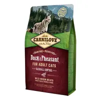 CARNILOVE Duck & Pheasant Hairball Contr granule pro kočky, Hmotnost balení: 2 kg