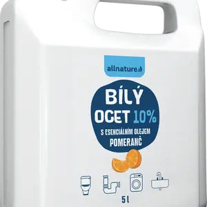 Allnature Bílý ocet 10 % s vůní pomeranče 5 l