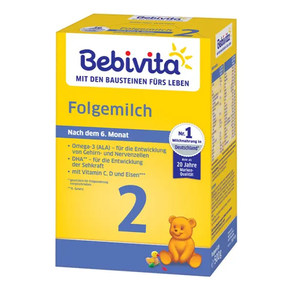BEBIVITA 2 Pokračovací kojenecké mléko od 6.měsíce 500 g