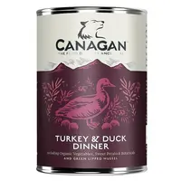 CANAGAN Turkey & duck dinner konzerva pro psy 400 g