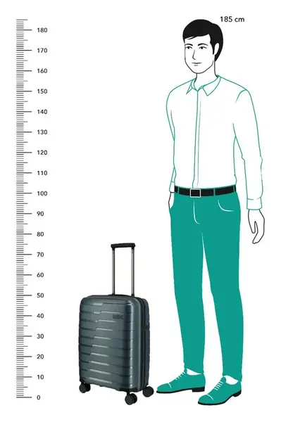 Kufr do letadla 55x40x20 Travelite Air Base S Ice blue