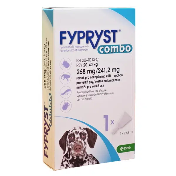 FYPRYST Combo Spot-on pro psy 268/241 mg 20-40 kg 2,68 ml 1 pipeta